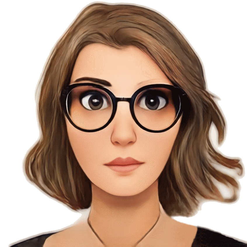 Portrait de Line et les perles